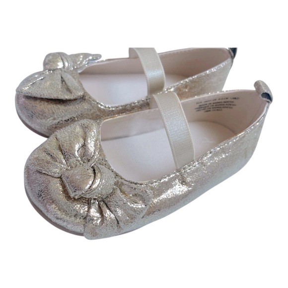 099 H&M Gold Ballet Flats - Picture 6 of 10